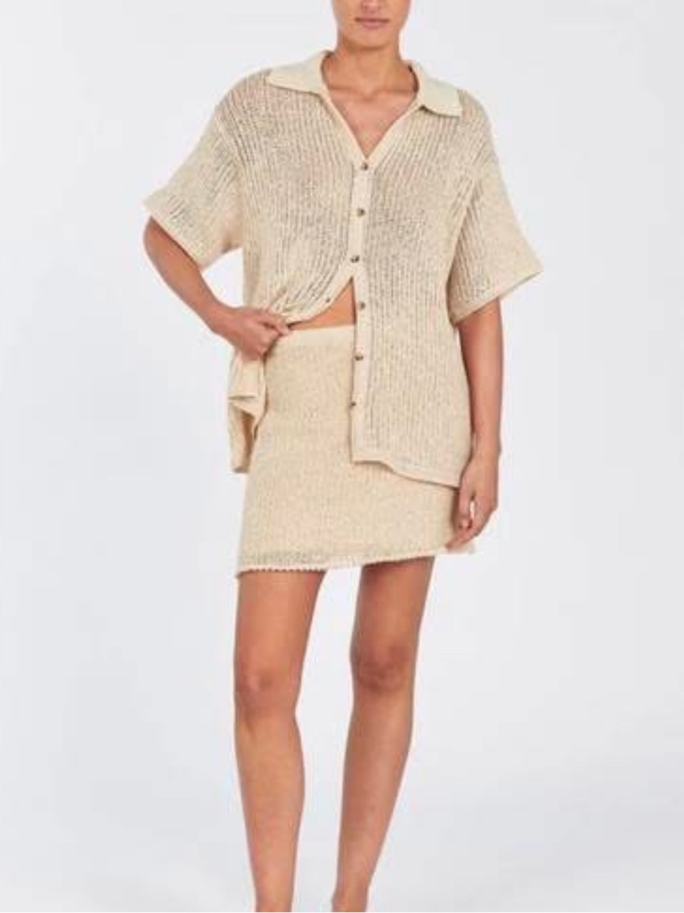 DISSH Margot Crochet Mini Skirt